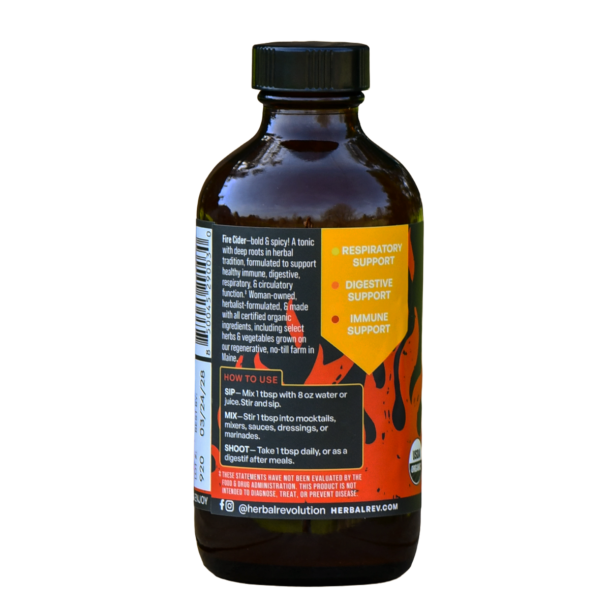 Fire Cider: Organic Raw Herbal ACV w/Mother Allergy + Immune