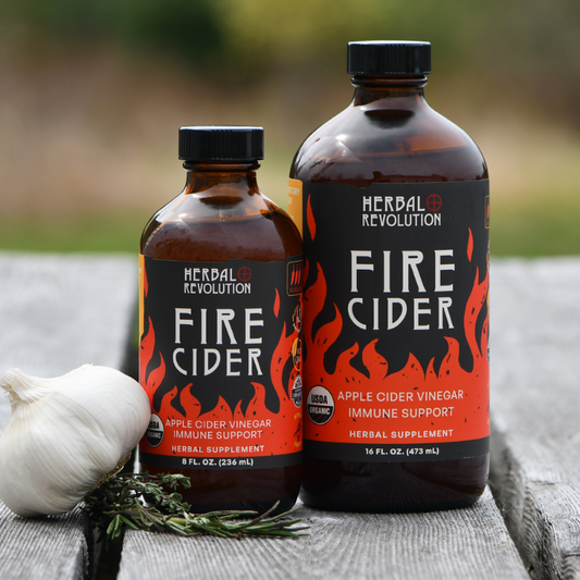 Fire Cider: Organic Raw Herbal ACV w/Mother Allergy + Immune