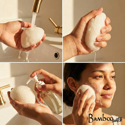 Natural Konjac Facial Cleansing Sponge | Rust