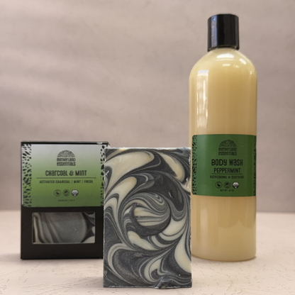 Charcoal & Mint Shampoo & Body Soap Bar