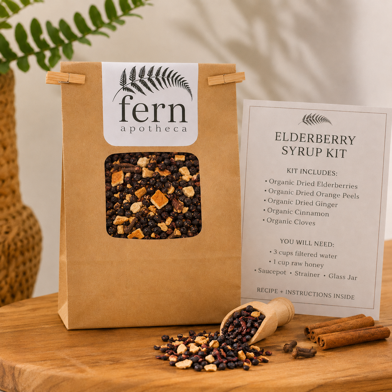 Organic Elderberry Syrup DIY Kit