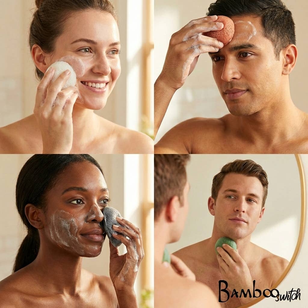 Natural Konjac Facial Cleansing Sponge | Rust